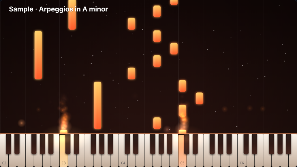 Ember look with glowing notes